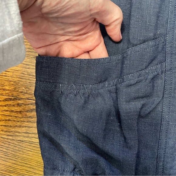 Elliott Lauren Chambray Ladies Blue Jacket Size 6 - Picture 6 of 9